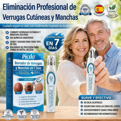 𝐏𝐢𝐜𝐝𝐨®🖤🍰Borrador de Verrugas y Manchas en 7 Días (𝐀𝐩𝐥𝐢𝐜𝐚𝐝𝐨𝐫 𝐫𝐨𝐥𝐥-𝐨𝐧: 𝐬𝐢𝐧 𝐝𝐨𝐥𝐨𝐫 𝐧𝐢 𝐜𝐢𝐜𝐚𝐭𝐫𝐢𝐜𝐞𝐬)